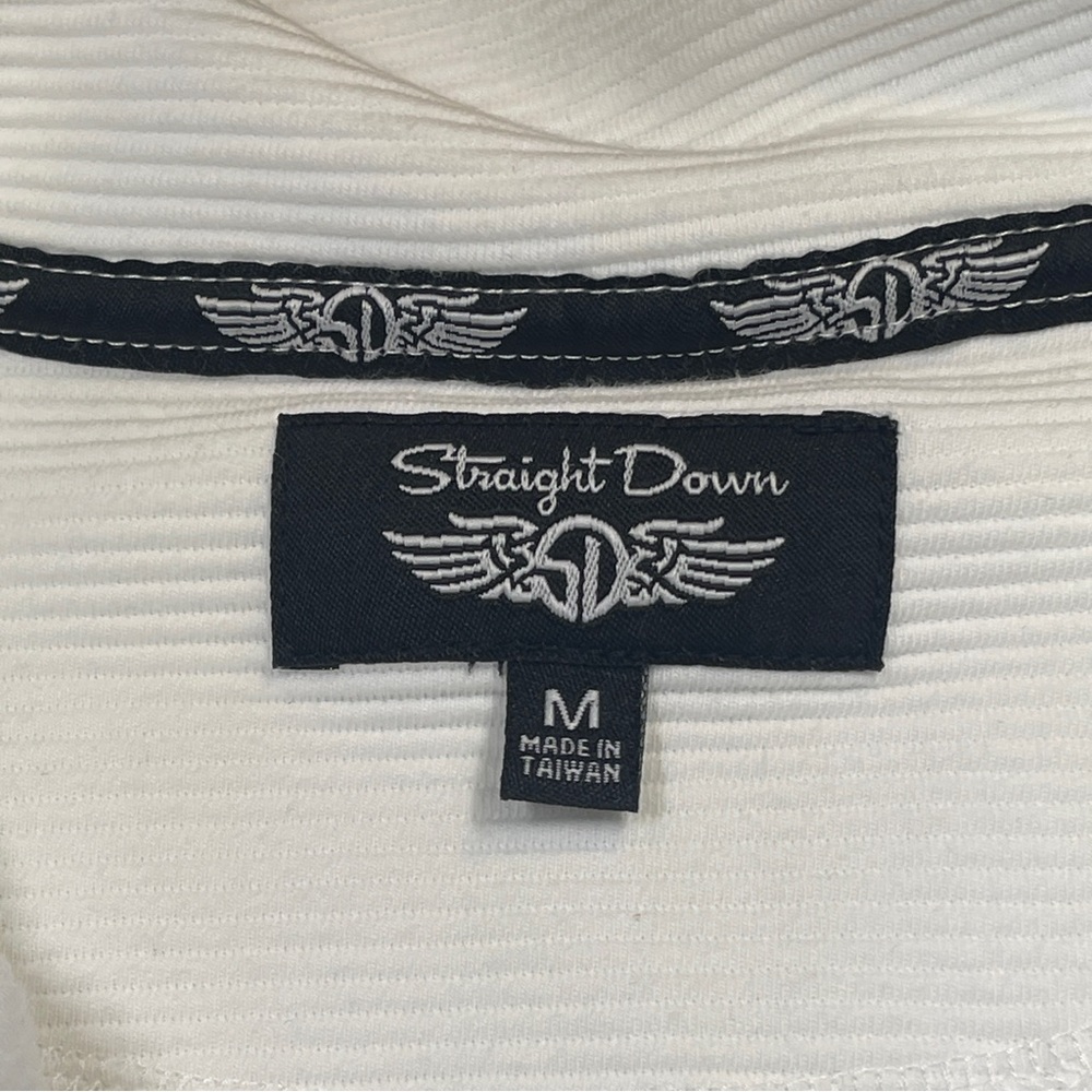 Straight Down White Hiking Performance Ribbed Ful… - image 3